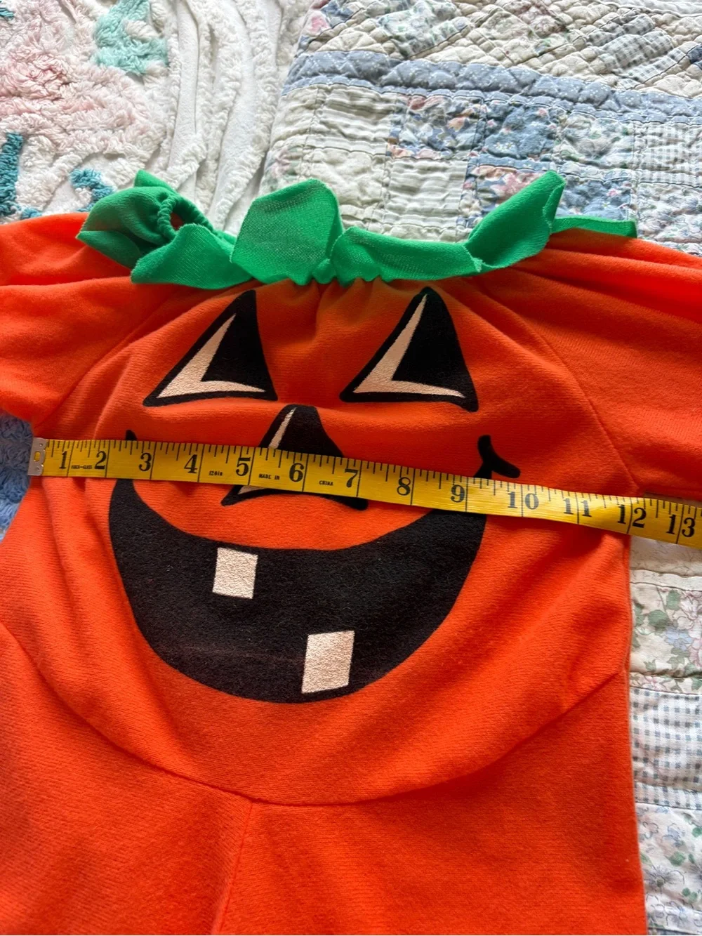 VTG 60s/70s candlesticks baby pumpkin costume 2T 1-06